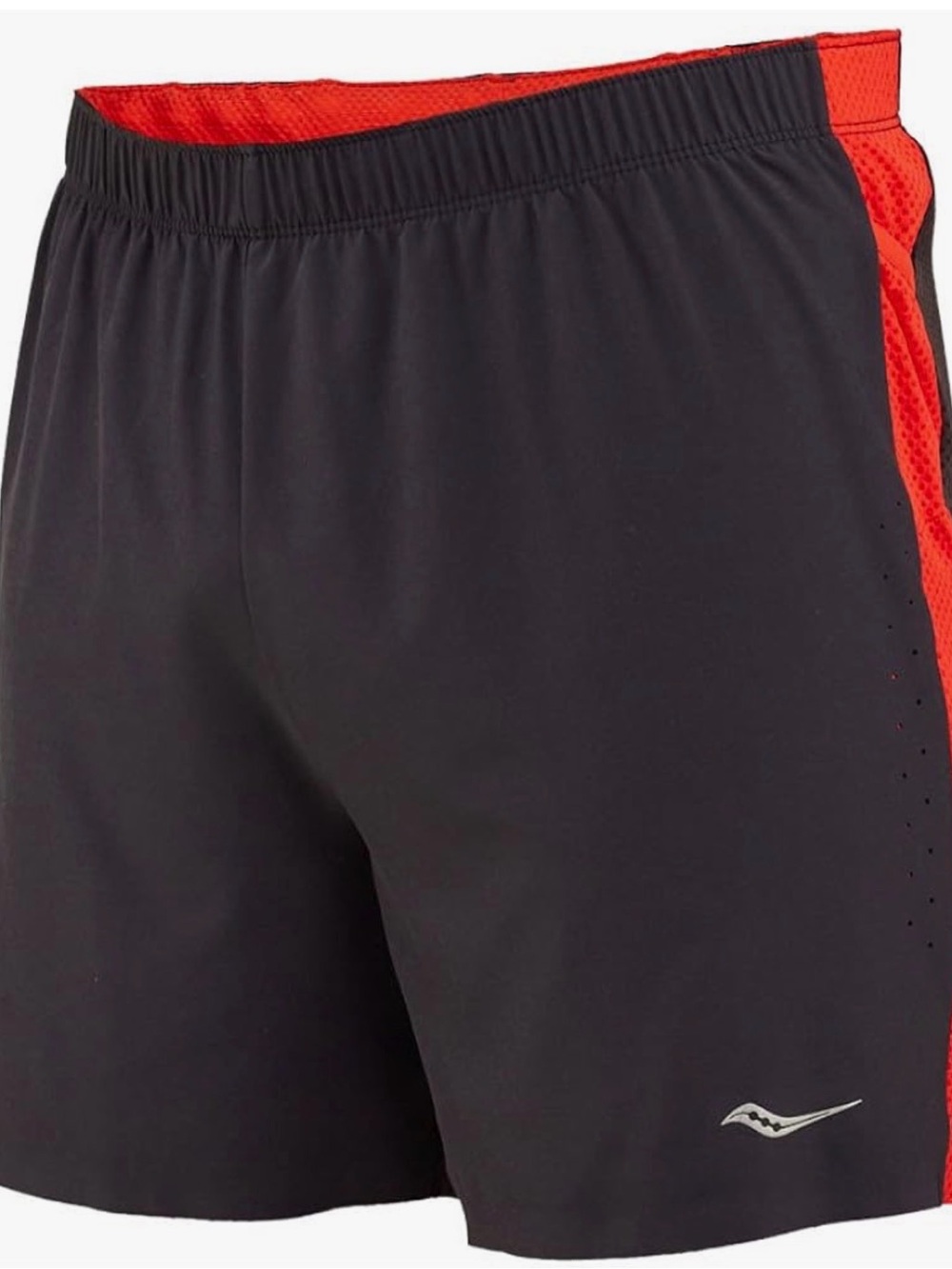 NEW 2XL Saucony Speed of Lite Men's Black Red 5” Athletic Running Shorts SA81085